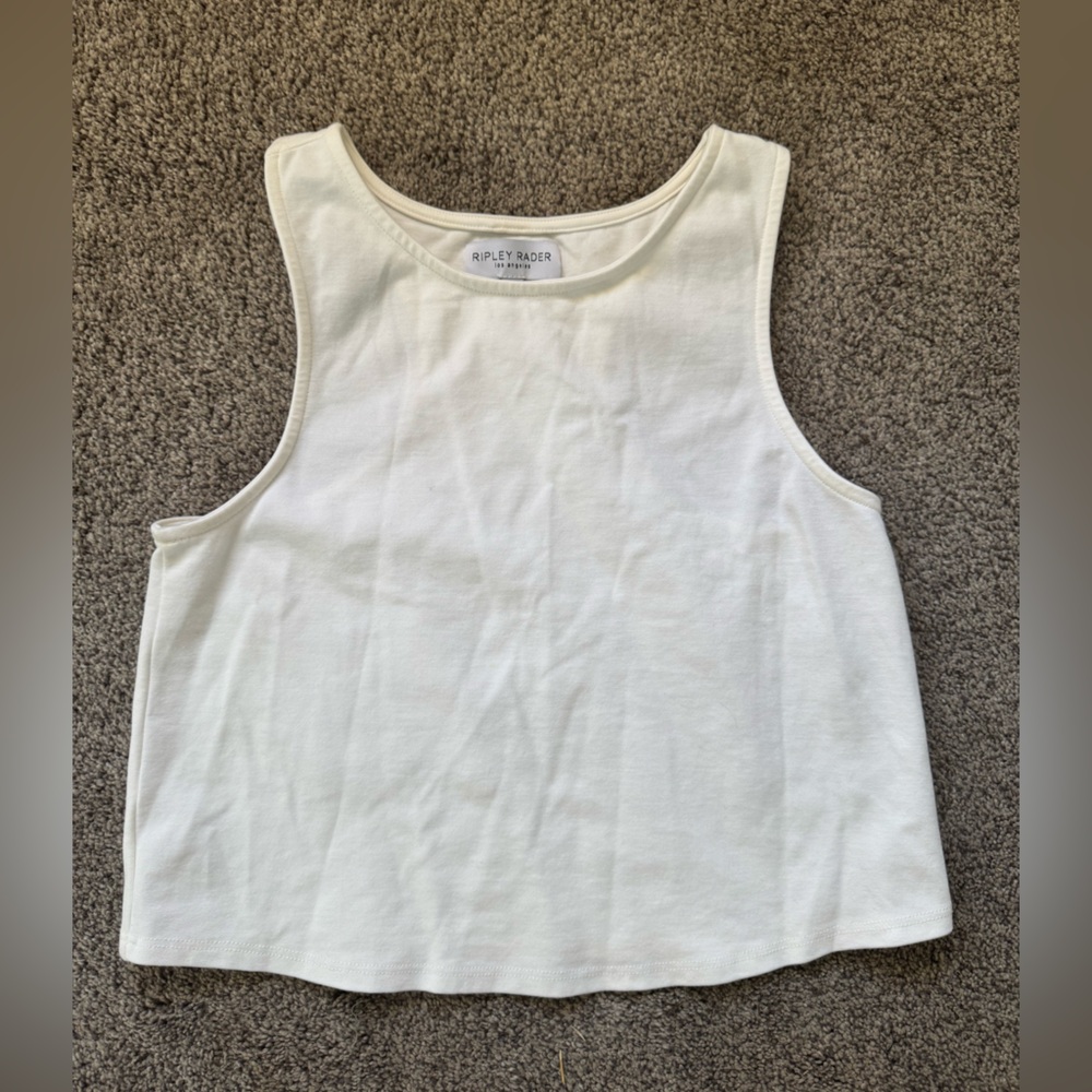 White Split Racer Women's Tank Top